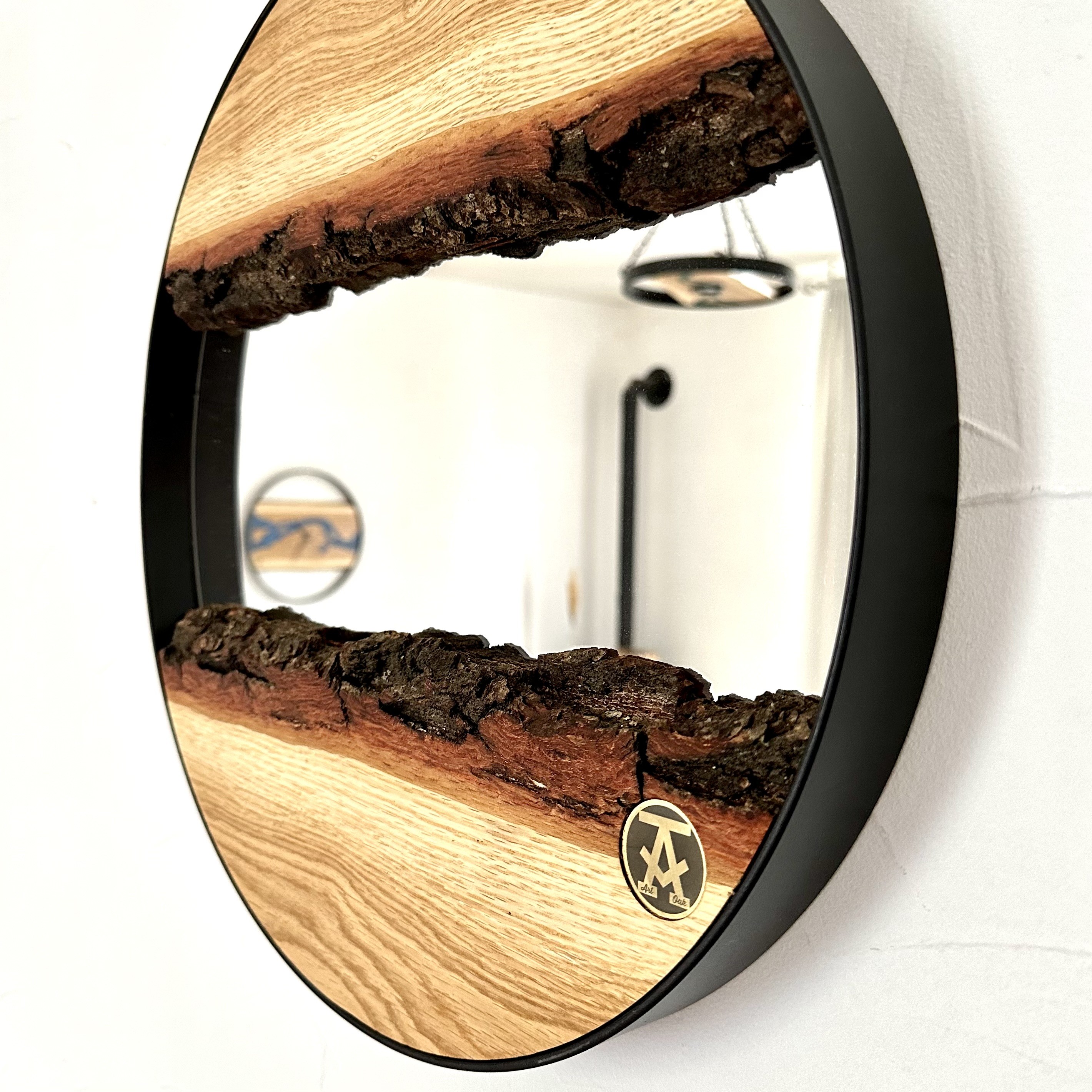 Miroir live edge 40 cm