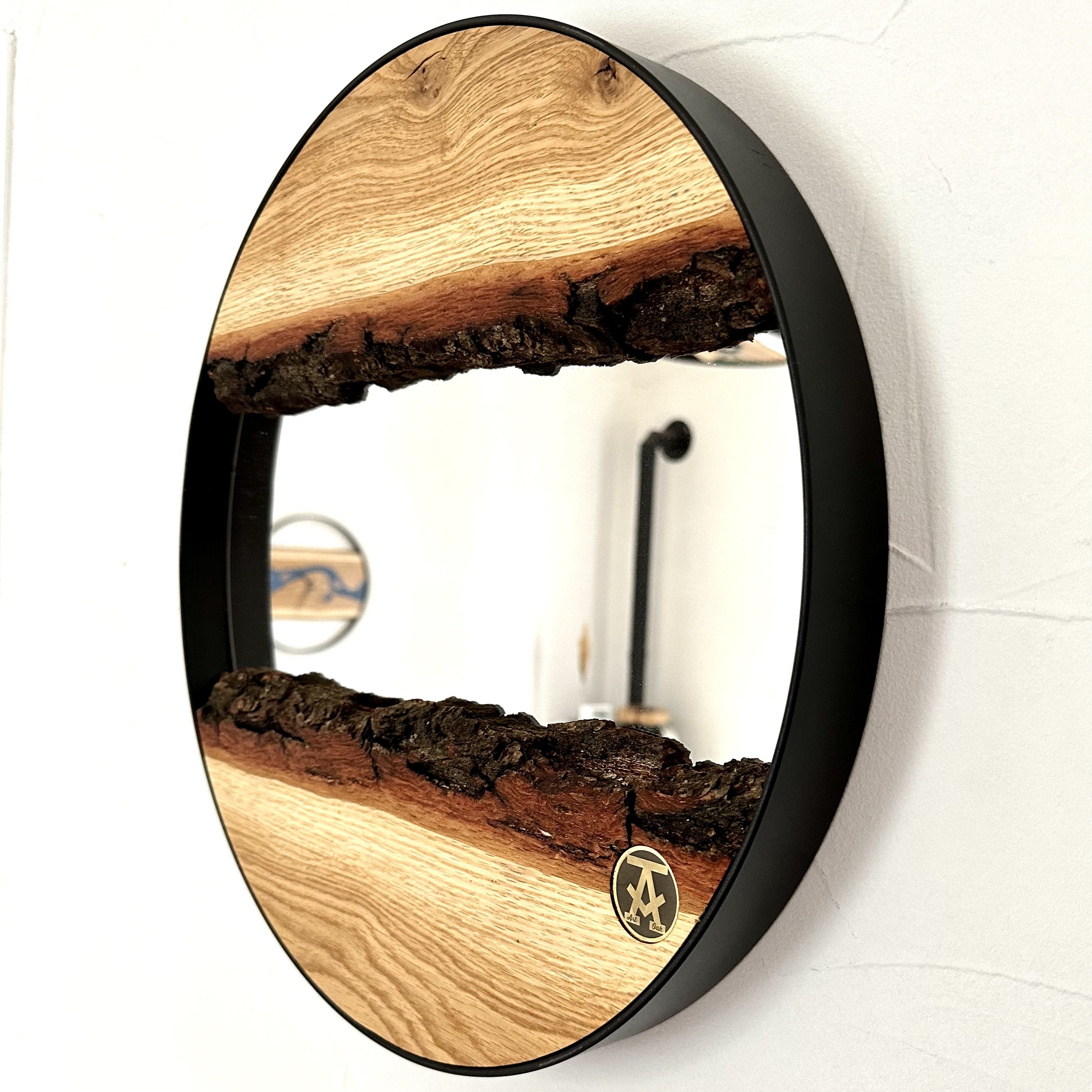 Miroir live edge 40 cm